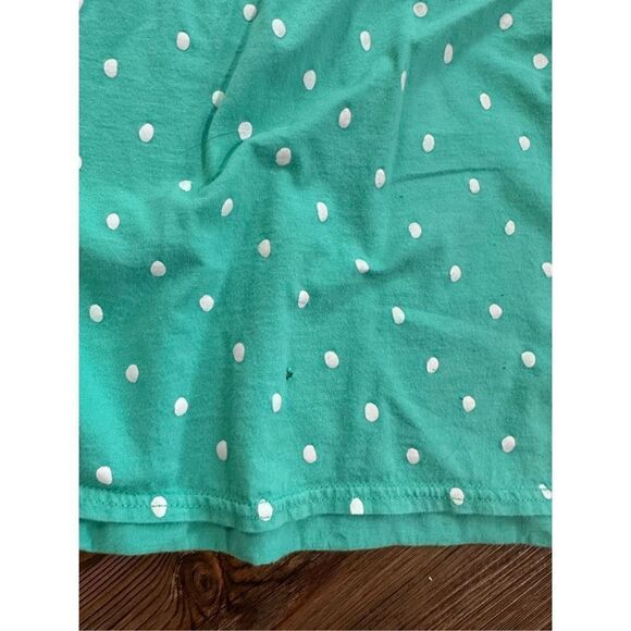 Victoria’s Secret Vintage Turquoise White Polka Dot Fit & Flare dress gold label - Picture 9 of 9